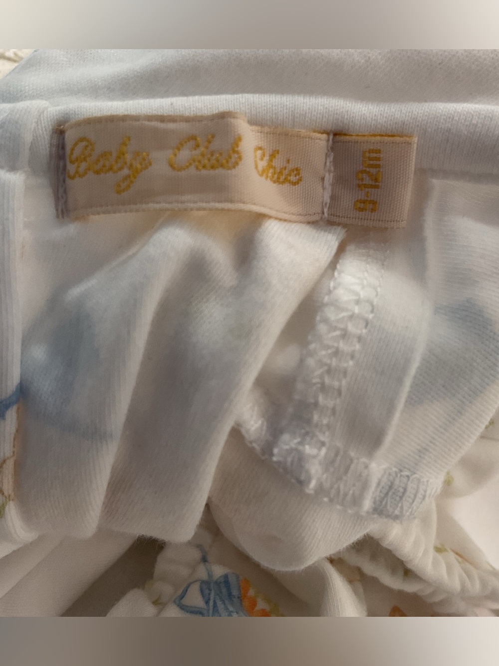 🔴Baby Club Chic White Bubble Onesie Bunny Print🔴Velveteen Rabbit🔴 - Picture 5 of 5